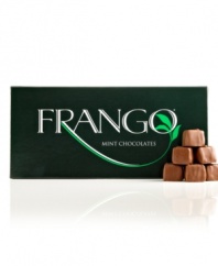 A delectable combination, smooth milk chocolate and refreshing mint come together to dazzle your taste buds. Since 1918, Frango has been cooking up batches of savory, yet refreshingly melt-in-your-mouth mint chocolate. Make these decadent chocolates an after-dinner fixture in your home or surprise somebody with a gift of Frango's top-selling treat today!