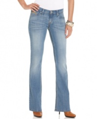 Levi's® 524 Jeans in the Lazy Day wash are perfect for a casual daytime look. Pair with a relaxed top and ultra-high heels to elongate your line.