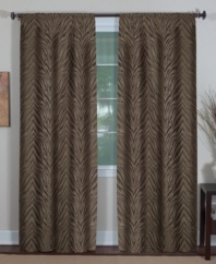 Create an exotic escape right in your own home with the stunning Madagascar window panel. Featuring woven, heavyweight chenille in an eye-catching zebra pattern for a decidedly luxurious look. Helps block light.