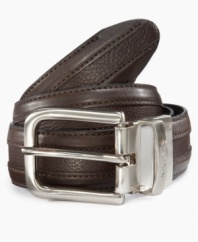 Two ways are better than one with this reversible belt from Nautica.  He'll love the versatility.