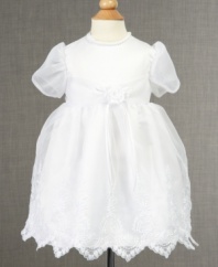Memorable moments call for special style. Dress her up in this elaborate christening dress from Lauren Madison so she looks like the princess she is.