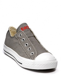 Slip-on canvas Converse sneakers for boys who don't want to mess with those laces.