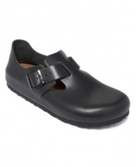 The sleeker shape of the London by Birkenstock is stylish and streetwise.