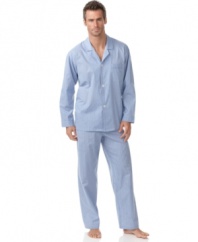 Lounge in complete comfort with this pajama set from Club room.