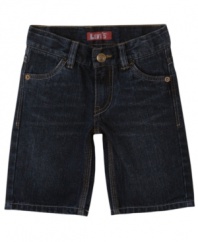 He'll love the look of a cool pair of denim jeans from Levi's.
