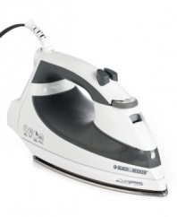Iron out all the kinks in your wardrobe -- and fast -- with this Black & Decker iron. Exclusive SmartSteam® technology automatically generates the right amount of steam for the fabric type selected, so you'll never risk ruining your garments again. Two-year limited warranty. Model F976.