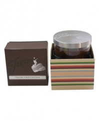 Yet another reason to love Fiesta, this chocolate-brown candle enriches your den, kitchen or bath with the intoxicating smell of cocoa. A metal lid embossed with the style icon's famous flamenco dancer caps it all off. With a coordinating gift box.