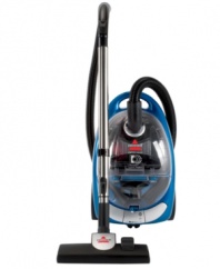 Clean up and don't worry about cleaning up after…your vacuum. This bagless cleaner features an easy empty dirt container that saves you time and practically maintains itself. Dual HEPA filters and cyclonic technology provide an efficient, deep clean on hard and soft flooring. 1-year limited warranty. Model 66T6-1.