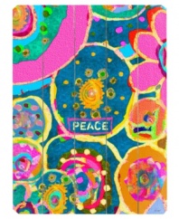 Achieve inner peace with wall art to brighten any room. Lisa Weedn's cheery sun and flower motifs pop in vibrant colors on birch wood.