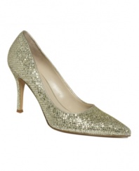 Sparkle with sophistication. The Flax pumps by Nine West are a stunning accent for an elegant evening affair.