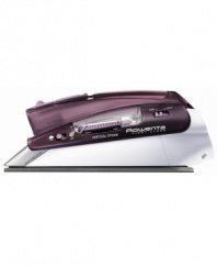Whether it's at home or while traveling, Rowenta's compact iron packs a wrinkle-eliminating punch. Its micro-steam stainless-steel soleplate provides superior glide, while powerful steam smooths out even the most difficult fabrics. One-year limited warranty. Model DA-1560. Qualifies for Rebate