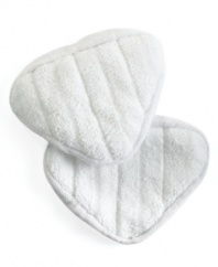 Keep your Bionaire steam mop cleaning at full strength with this set of 2 microfiber replacement pads. Triple-action cleaning leaves your floors spotless.