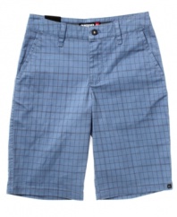 Walk it out. These Quiksilver walking shorts make his long days running and playing outside nice and comfortable.