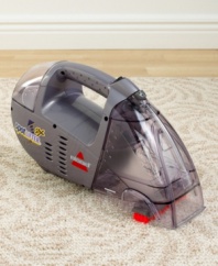 The vacuum that loves to be put on the spot. When a spill happens, reach for Bissell's cordless handheld cleaner. It lifts spots and spills right when they occur, removing odors and leaving little time for stains to develop. One-year limited warranty. Model 1719.