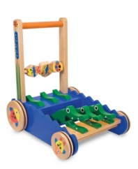 Indulge them in the classic nostalgia of this wooden alligator push toy from Melissa and Doug.