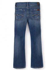 A rough-and-tumble kid needs rough-and-tumble jeans, and this pair from 7 For All Mankind makes a great choice with its distressed detailing and relaxed fit.