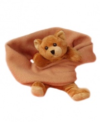 A great way to snuggle with your buddy leaving those little hands free to play! With a puppy's head at one end and his bottom at the other, simply tie the scarf together and with a kiss on the chin, your buddy becomes whole right before your very eyes. A winter favorite from BearHands.