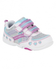 Kick it! Made for moving, these shoes from Stride Rite will keep her comfortably on her feet.