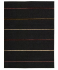 Subtle striping gives way to understated sophistication in the Horizon area rug from Calvin Klein. Generously thick wool fibers are hand tufted in India for remarkable strength and detailed design. Perfect for mixing with any style decor.