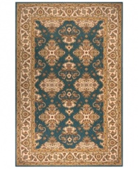 A triumph of traditional design, this area rug by Momeni is inspired by the rarest Persian pieces -- the epitome of beauty for thousands of years. Made of sumptuously soft New Zealand wool, each piece is specially woven to enhance its antiqued appearance.