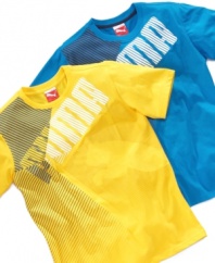No divided decision here. He'll love this sporty tee shirt from Puma.