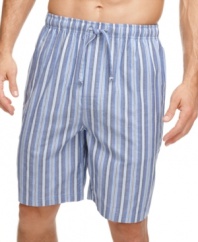 Keep cool all night long in these Nautica sleep shorts.