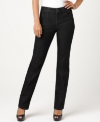 The Hayden from Not Your Daughter's Jeans now comes in an extra-flattering black wash. The renowned shaping features give you control where you want it most!