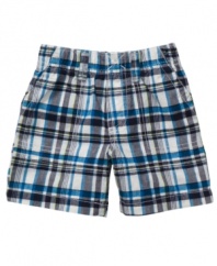Cute and convenient, these shorts from Carter's will have him ready to go in no time.
