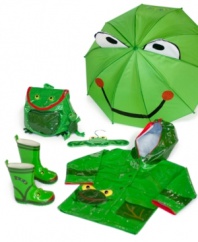 Get undercover with a froggy friend. This Kidorable frog umbrella is about in a hoppy favorite.