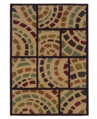 Inspired by the playfulness of a sliding puzzle, the bold geometry of this plush piece is beautifully offset by a harmonious array of delicate hues. Woven from super soft polypropylene for superior stain resistance and durability, this magnificent area rug from Sphinx will maintain its lush texture and rich coloration for years to come. (Clearance)