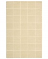 An a-tonal blocked design in luminous ivory creates a sophisticated, modern accent in the Westport area rug from Nourison. Hand-tufted in  India of pure wool for premium softness and durability.