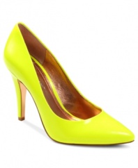 Shine like the star you are in BCBGeneration's Cielo pumps. These single sole beauties come in hot neon colors and are just dying for you to take them for a spin.