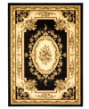 As rich in tone as it is in tradition, this classic area rug from Safavieh is set in bold black bursting with bouquets of lifelike blossoms. Encapsulating the beauty and detail of time-honored European designs, this rug is crafted from soft polypropylene for modern convenience when it comes to care.