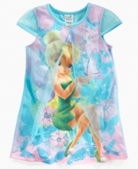 Giver her a little bit of pixie-dust for sweet dreams in this Tinkerbell nightgown from AME.