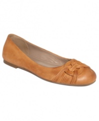 Topped with a knot. Ecco's Kelly ballet flats are great for work or impromptu nights out.