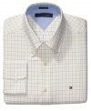 With classic heritage styling, this dress shirt from Tommy Hilfiger will be a perennial favorite.
