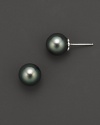 Gleaming cultured Tahitian pearls set in 14K. white gold.