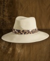 There's no denying the Indiana Jones inspiration, but Denim & Supply Ralph Lauren's cotton twill fedora exudes feminine charms with a chic, floppy brim and fierce animal-print band.