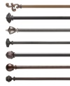 Give hard-to-fit windows a new look of elegance with extra-long rods and exquisite finials that fit your space to a tee. Choose from seven distinctive finial shapes and refined finishes.