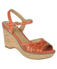 The season of sun-kissed style. With lovely eyelet and espadrille detailing, the Lailah wedge sandals by Naturalizer are ready for warm weather.
