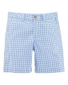 The essential flat-front Prospect short is updated for warmer weather in gingham-checked lightweight woven cotton.