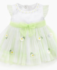 Twinkle toes. Indulge her girlie side with this whimsical tutu dress from Nannette.