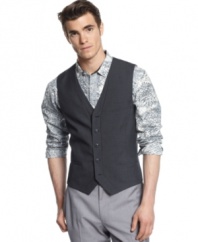 Elevate your casual look with this stylish and hip vest from INC International Concepts.