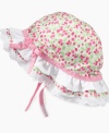 Heads up! She'll need to be ready for lots of attention when she's wearing this frilly floral hat from First Impressions.