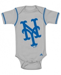 It's time to play ball and he'll be the biggest fan in an adorable bodysuit from this MLB 3-pack.