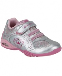 Shiny and bright. Follow her wherever she goes in these magical light-up shoes from Stride Rite.