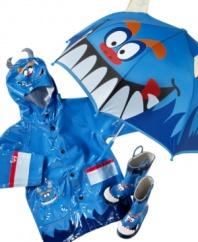 No need to be scared of the weather! This cute monster rain jacket from Western Chief will easily help him brave the rain.