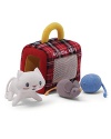 Help your little one learn how to care for a pet with this charming plush kitty kit, a purr-fect play set designed by Gund.