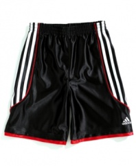 He'll have a championship look with these shorts from adidas.