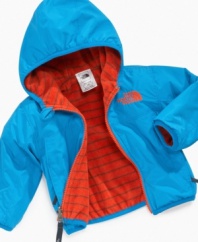 Put it in reverse! Two styles in one on this jacket from The North Face make it easy to keep him comfortable no matter what the weather is outside.
